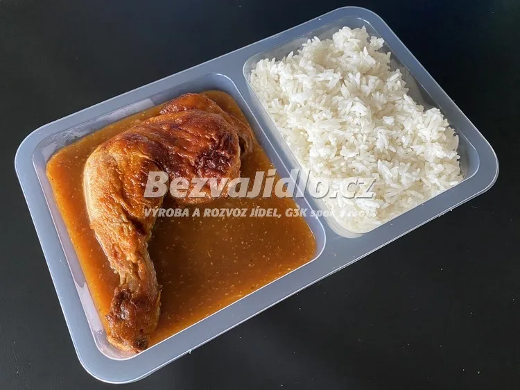Meal 340 Pecene Marinovane Kureci Stehynko Na Chilli A Medu S Jasminovou Ryzi Z